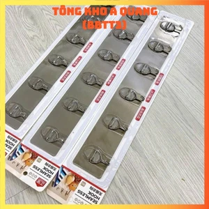 Móc treo đồ dán tường chịu lực móc treo nhà bếp nhà tắm, THANH 6 MÓC INOX - MOCTREO906