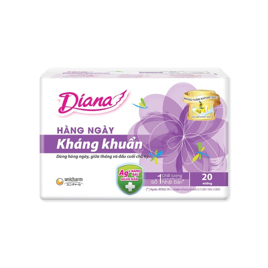 Ảnh Băng vệ sinh Diana Sensi hàng ngày kháng khuẩn gói 20 miếng 1
