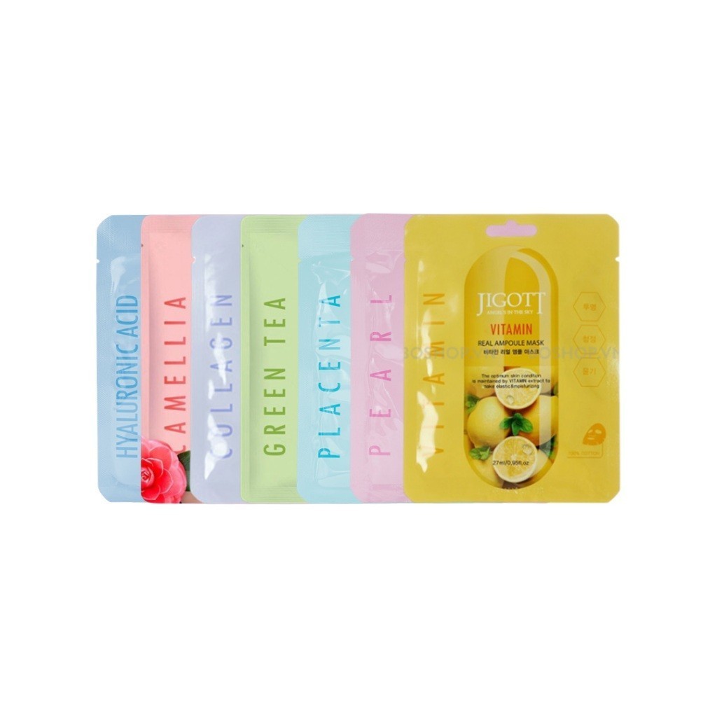 Ảnh Tặng 1 mặt nạ giấy Hàn Quốc JIGOTT cung cấp dưỡng chất chăm sóc da 27ml 2