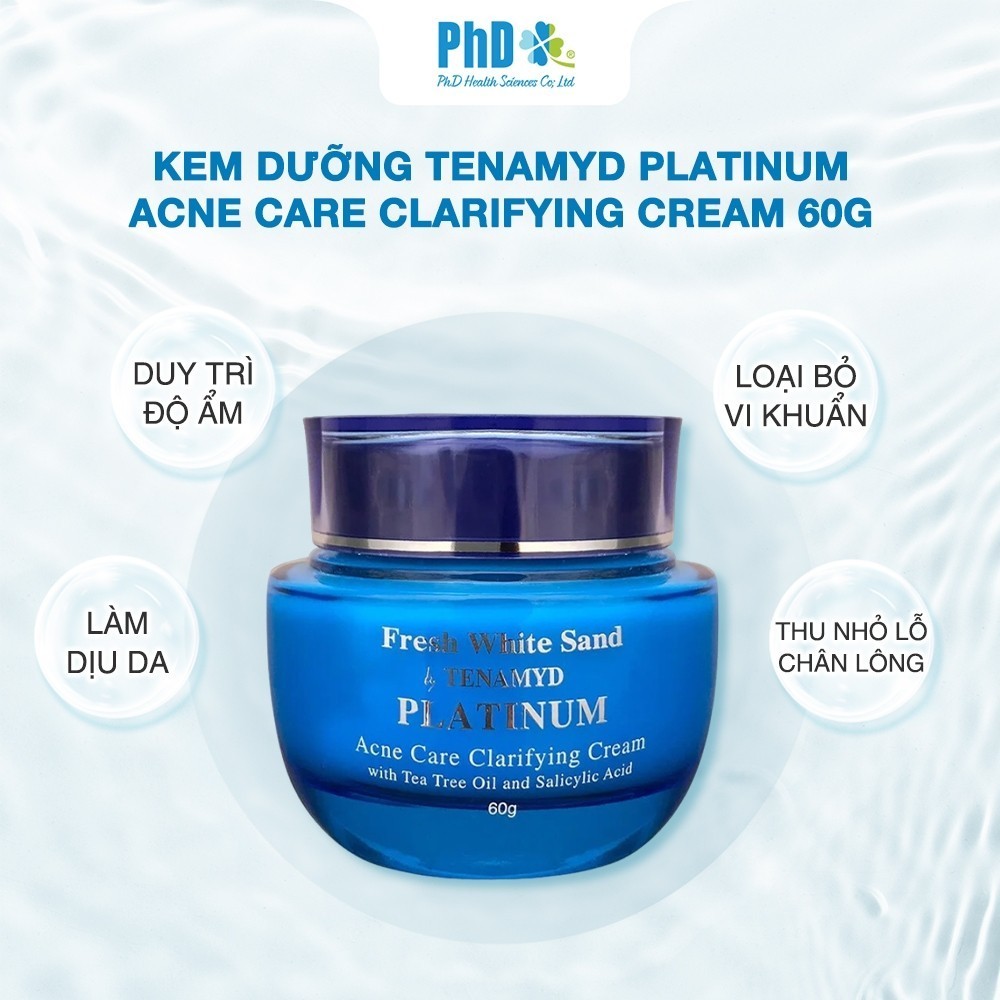 Ảnh Kem Dưỡng Tenamyd Platinum Acne Care Clarifying Cream Làm Dịu Và Cải Thiện Vùng Da Có Mụn 60g 2