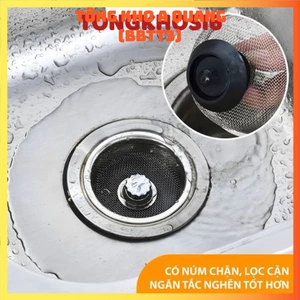 Giỏ Lọc Rác Inox Cao Cấp Đậy Bồn Rửa Chén Bát Thoát Nước Nhanh, Rọ Lọc Rác Bồn Rửa, Lưới Inox Có Núm Chặn 3936
