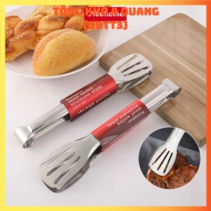Kẹp Gắp Thức Ăn Inox 304, Dụng Cụ Gắp Đồ Nướng Đồ Ăn, Gắp Đá Nhà Bếp Nhà Hàng Có Đầu Khía - KEPGAPDO53