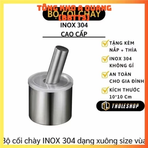 Bộ Cối Chày, Chày Cối Bằng Inox Cầm Tay Siêu Tiện Lợi, SET CỐI CHÀY BẰNG INOX - CHAYCOI235