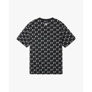 MLB - Áo thun unisex cổ tròn tay ngắn Classic Monogram Jacquard_3ATSM1243-50BKS