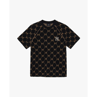 MLB - Áo thun unisex cổ tròn tay ngắn Jacquard Dia Monogram_3ATSM0144-50BKS