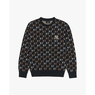 MLB - Áo sweatshirt unisex cổ tròn tay dài Classic Monogram Jaquard_3AMTM0344-50BKS