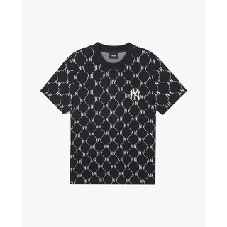 MLB - Áo thun unisex cổ tròn tay ngắn Diamond Monogram Jacquard_3ATSM0143-50BKS