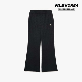 MLB - Quần nữ ống loe Athleisure Classic Monogram Jacquard_3FPTM2134-50BKS