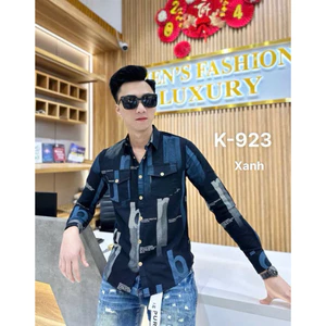 Sơ mi phối màu hoạ tiết độc đáo