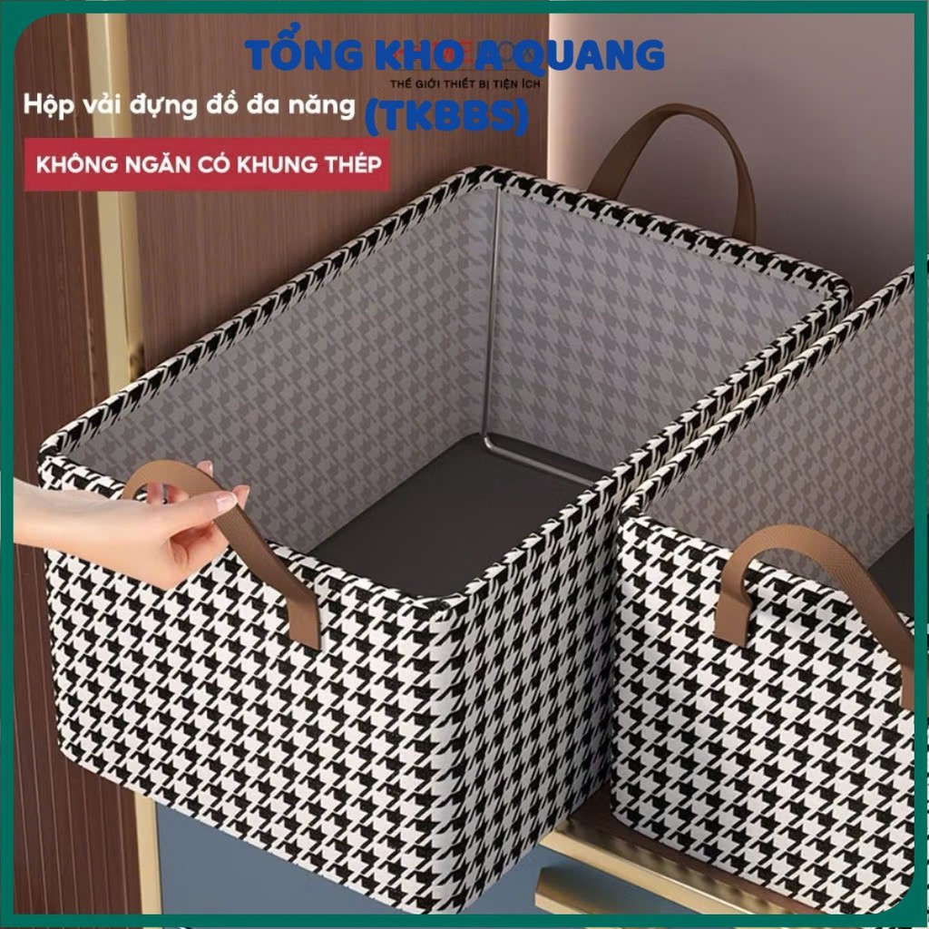 Hộp Đựng Đồ Túi Quần Áo Chăn Mền Đồ Nhỏ Họa Tiết Caro Sắp Xếp Quần Áo Dễ Dàng Hơn Có Thể Gấp Gọn