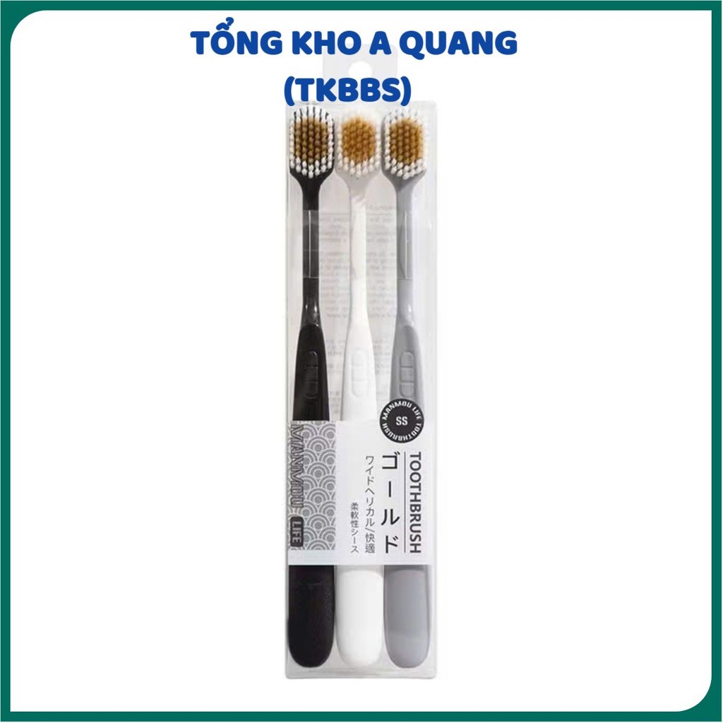Set 3 Bàn Chải Nhật Lông Mềm Kháng Khuẩn – Bí Quyết Chăm Sóc Răng Miệng Hiệu Quả"