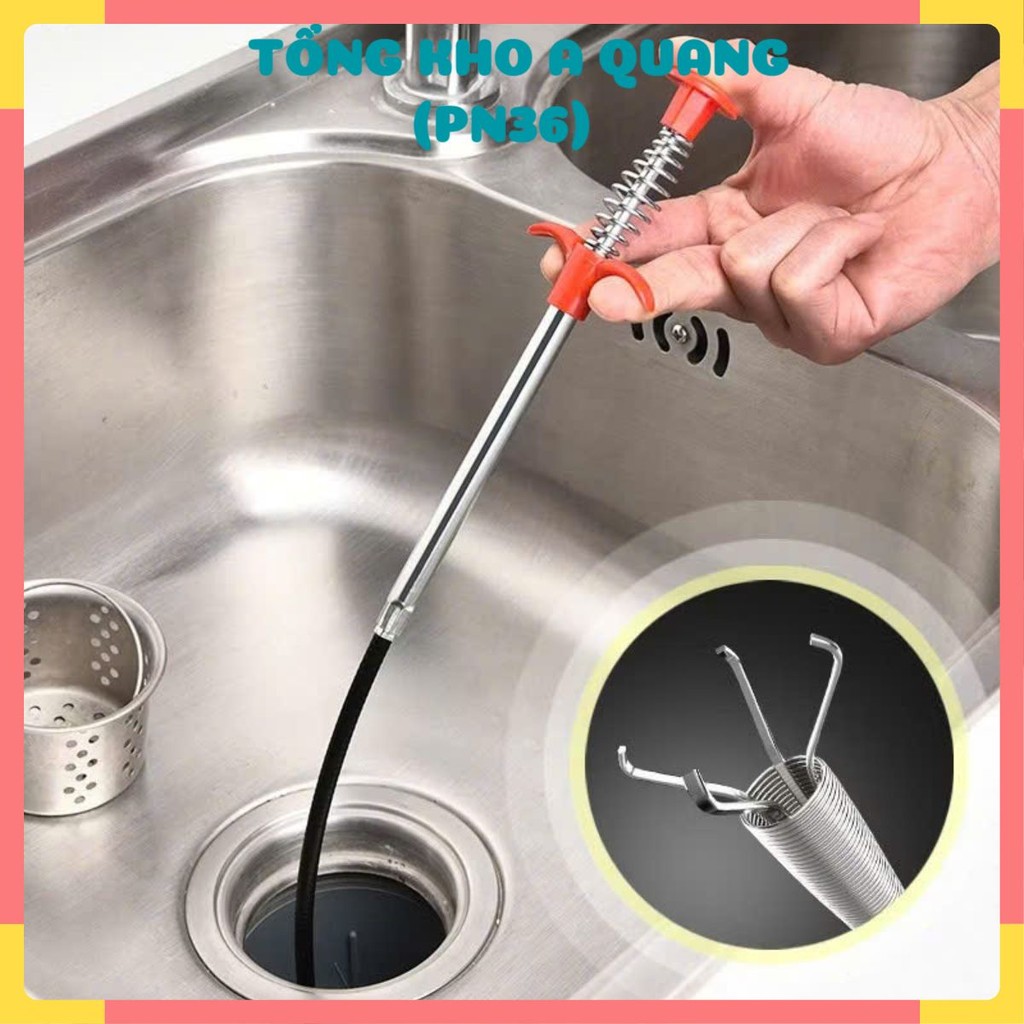 (COMBO 2) CÂY GẮP RÁC CỐNG 4 CHẤU THÔNG MINH – Dụng Cụ Thông Tắc Cống Lấy Rác Cây Lấy Rác Loại Bỏ Tóc Rụng Dễ Dàng