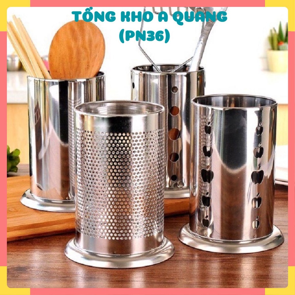 Hộp đựng đũa muỗng bằng INOX 304 🌳PHAMNGHIEP36🌳Trụ đựng đũa bằng Inox 304 Cao Cấp dành cho nhà bếp