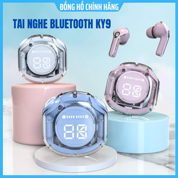 Tai nghe bluetooth không dây KY9 / KY8 PRO cảm ứng có mic chống ồn nhét ...