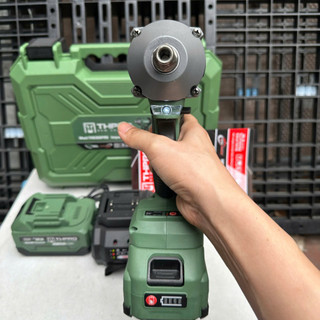 Máy Siết Bulong THPRO-TH636PRO,màu Xanh Lục Bảo,động cơ không chổi than ,lực đập 360N.m..Tặng đầu chuyển vít