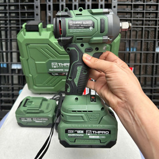 Máy Siết Bulong THPRO-TH636PRO,màu Xanh Lục Bảo,động cơ không chổi than ,lực đập 360N.m..Tặng đầu chuyển vít