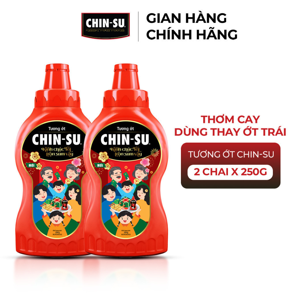 Combo 2 Tương Ớt CHIN-SU 250G (Bao bì có thể thay đổi theo đợt nhập hàng)