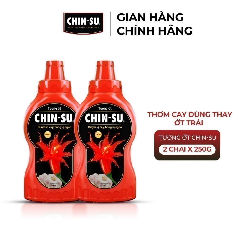 Combo 2 Tương Ớt CHIN-SU 250G (Bao bì có thể thay đổi theo đợt nhập hàng)