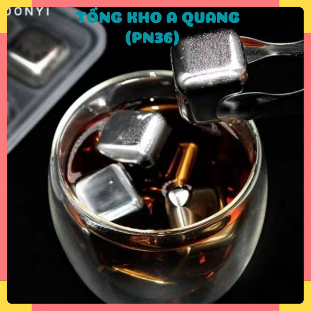 Đá Vĩnh Cửu Không Tan Hộp 8 Viên Đá INOX304 Lạnh Vĩnh Cửu Dùng Dụng Cụ Nhà Bếp An Toàn Tiện Lợi 956