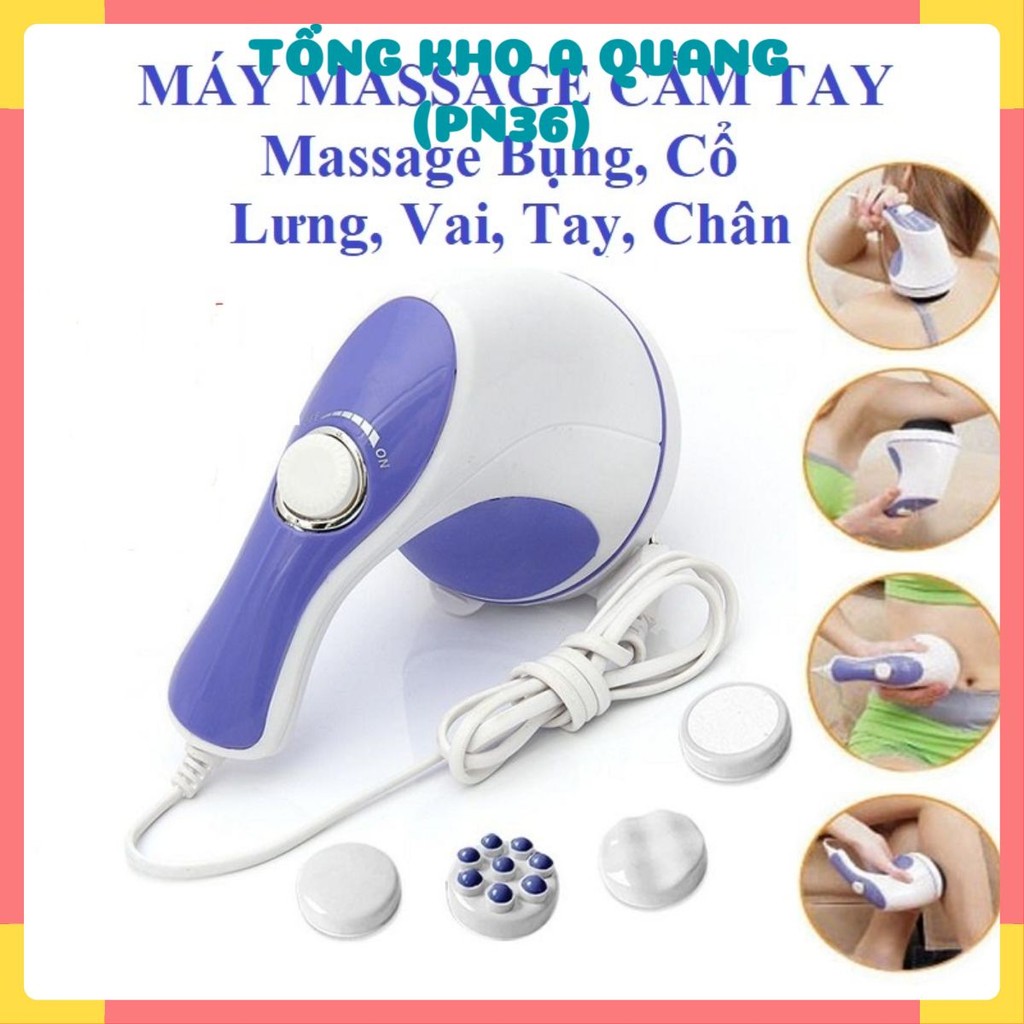 Máy Mát Xa Cầm Tay - Máy Massage Trị Liệu Đau Nhức Toàn Thân 5 Đầu Relax , Máy massage cổ vai gáy cho cảm giác thoải mái