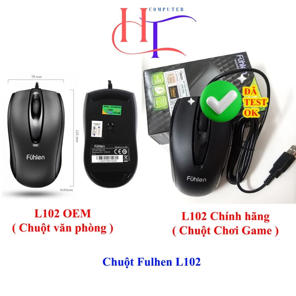 Chuột máy tính Fuhlen L102 chính hãng và OEM, chuột chơi game quốc dân ...