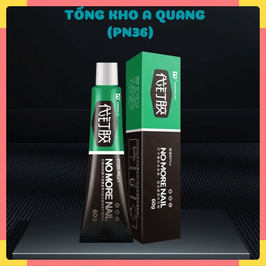 (COMBO 5) Keo siêu dính thay thế ĐINH , keo cơ khí chuyên dùng dán các đồ vật thay thế đinh vít 60g - KEOSIEUDINH60G