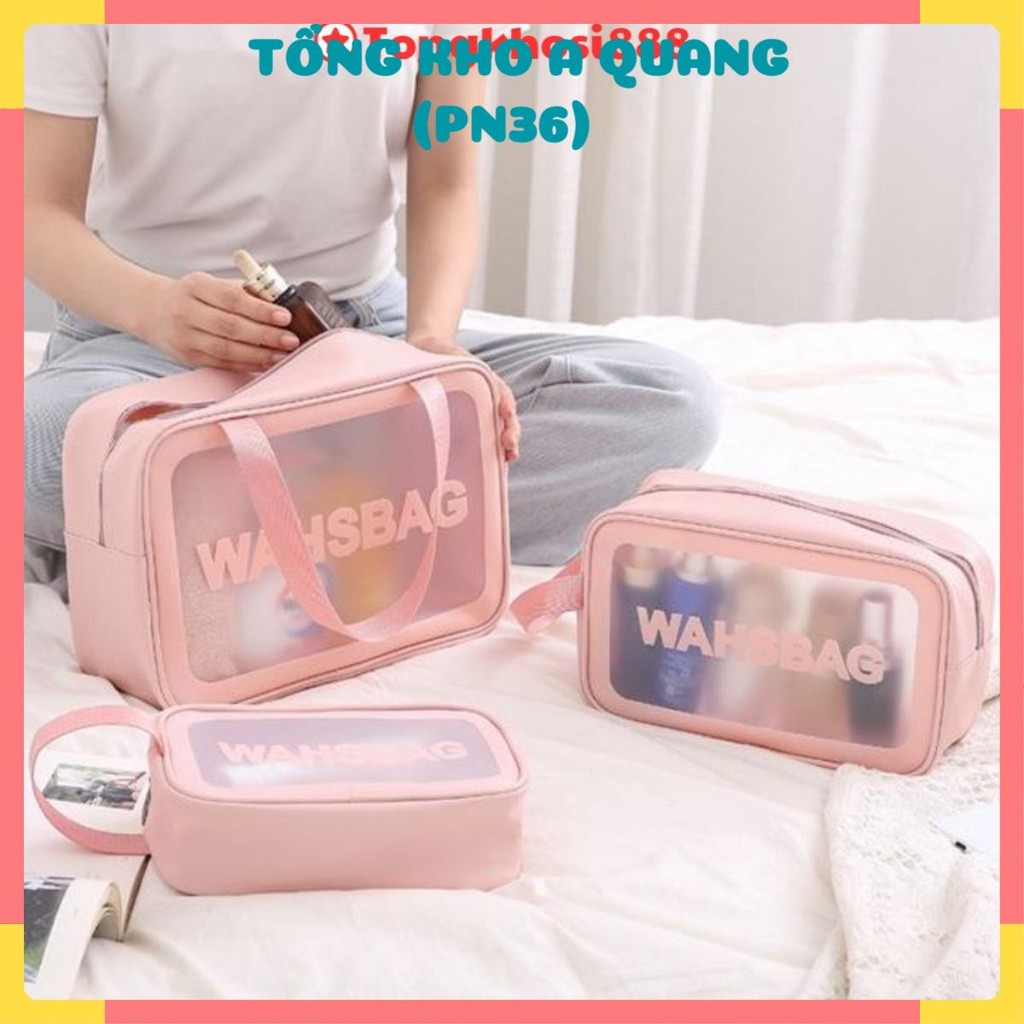 Sét 3 Túi Đựng Mỹ Phẩm WASHBAG Du Lịch , TÚI WASHBAG