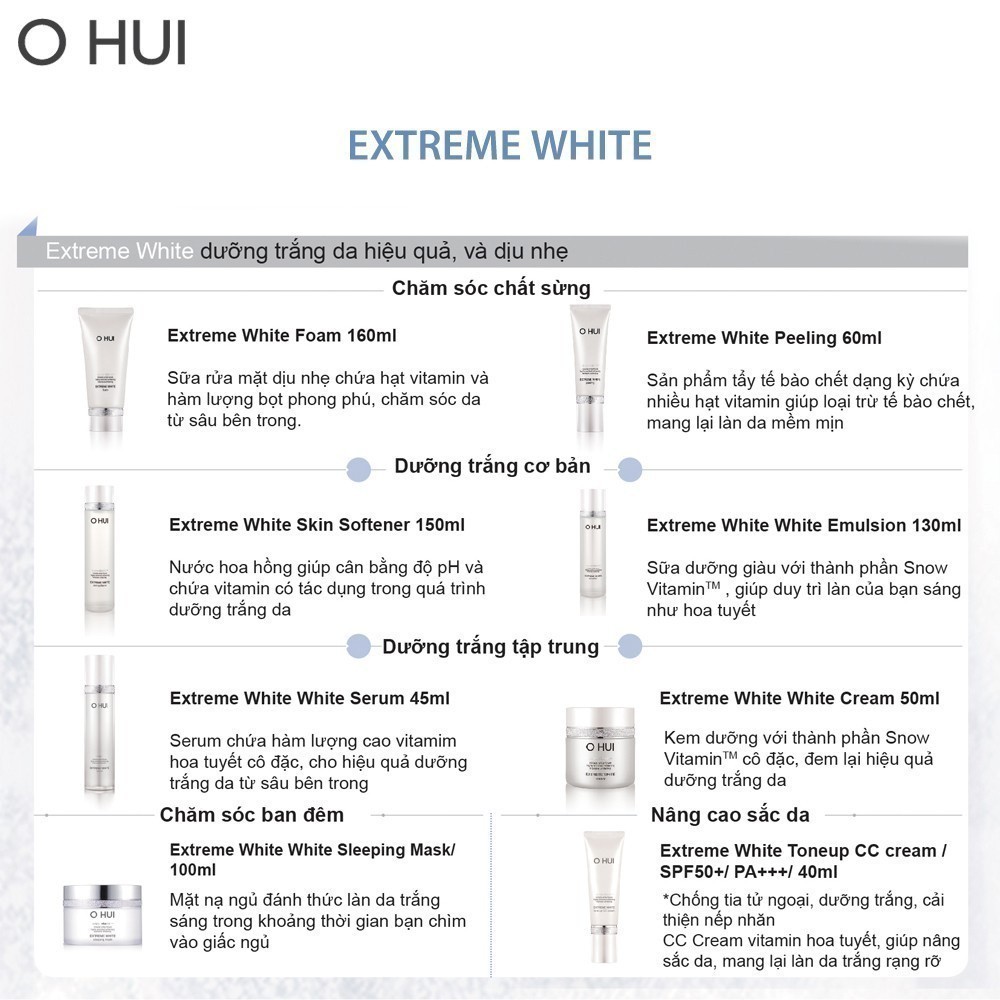 Ảnh Bộ dưỡng trắng 5 bước OHUI Extreme White Gimmick 3