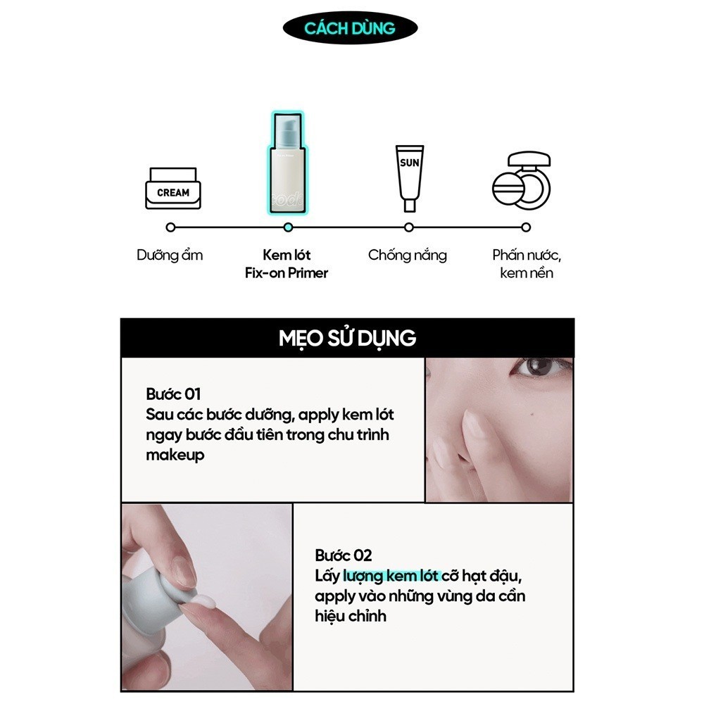 [LG Makeup VN] Kem lót Fix-on Primer Code Glokolor 30ml