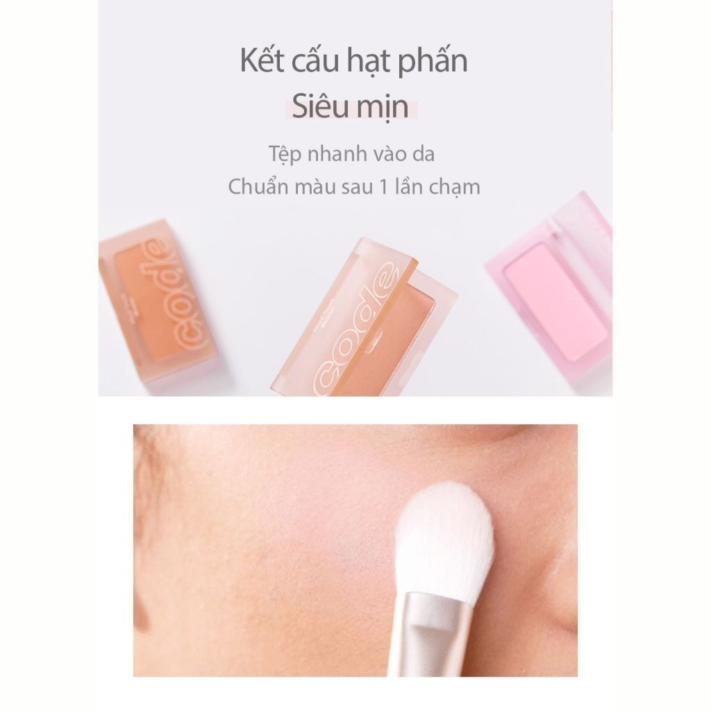 [LG Makeup VN] Phấn má hồng mịn lì Code Glokolor Mood Touch Blusher 3.5g