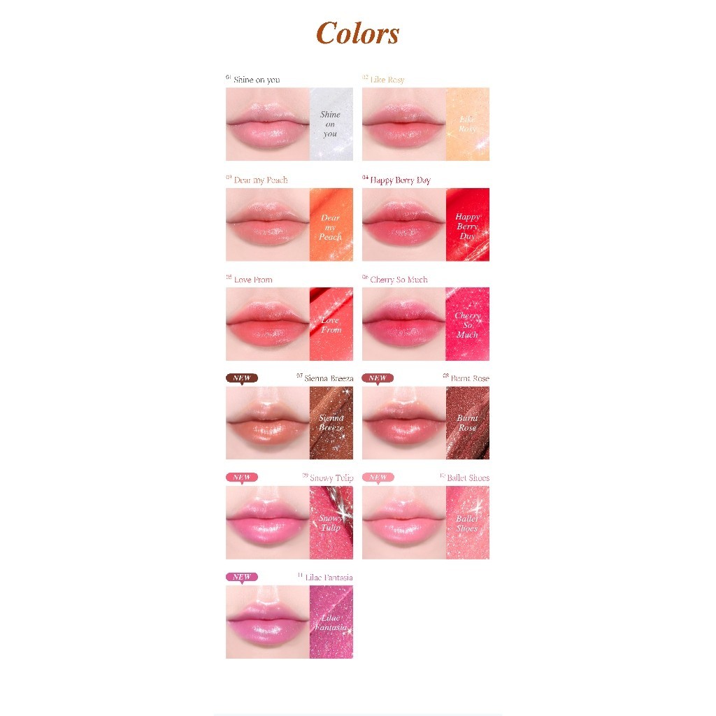 [LG Makeup VN] Son dưỡng môi có màu Glint 3g nguồn gốc thực vật, dưỡng ẩm tạo hiệu ứng căng bóng