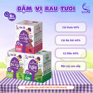 Mì Ăn Dặm Củ Dền Cao Cấp NutriAZ Rau Tươi Cho Bé Ăn Dặm Từ 6 Tháng Bổ Sung Vitamin Và Chất Xơ, 120g