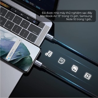 Cáp sạc USB C sang USB C Ugreen US261 Sạc nhanh PD 60W  | Tốc độ truyền 480Mbps | Bảo Hành 1 đổi 1 18 Tháng | 50149 5015