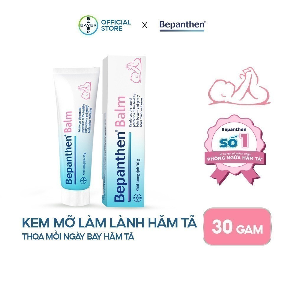 Ảnh Kem chống hăm Bepanthen Balm dạng kem mỡ - tuýp 30g 1