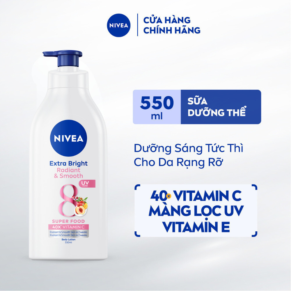 Ảnh Sữa Dưỡng Thể NIVEA 8 Super Foods Dưỡng Sáng Da | Mịn Da (550 ml) - 98924 1
