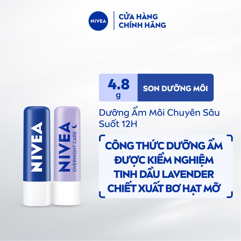 Ảnh Bộ 2 Son Dưỡng NIVEA Chuyên Sâu Ngày Và Đêm (4.8 g) - 85061+88068 1