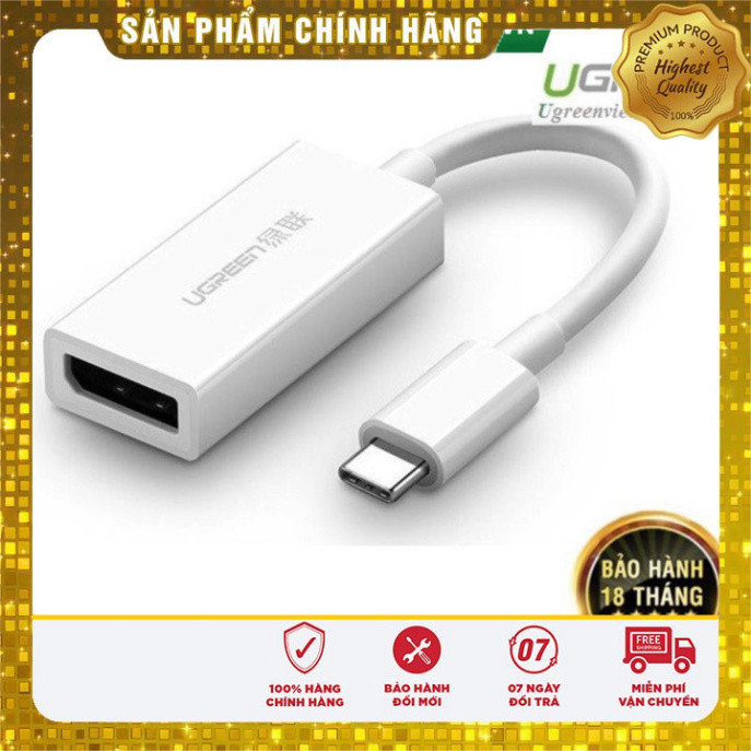 Cáp chuyển đổi USB Type-C to Displayport (Female) Ugreen 40372 chính ...