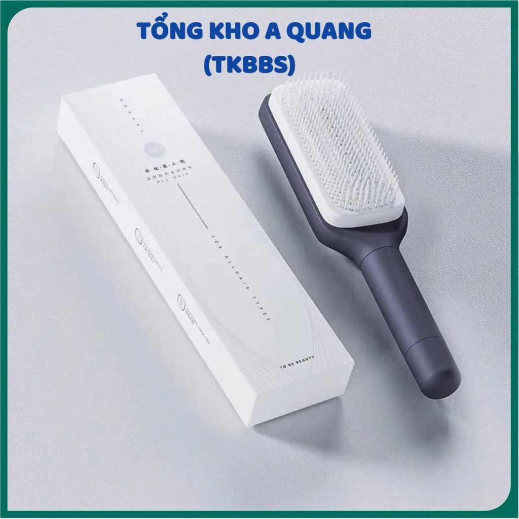 Lược Tự Động Chải Tóc Gỡ Rối Massage Da Đầu,Lược Chải Tóc Tự Động Xoay 360 Độ - LƯỢC CHẢI TÓC MASSAGE LÀM SẠCH TÓC RỤNG