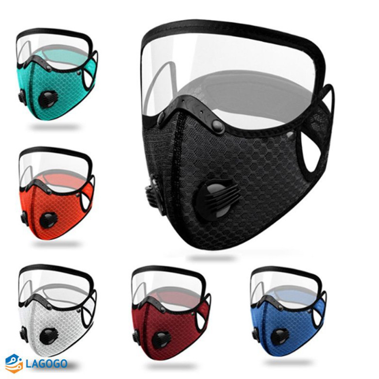 Khẩu trang vải kháng khuẩn HOTAX, khẩu trang ninja có kính chống bụi chống nắng che kín mặt thời trang cao cấp ( ms 00