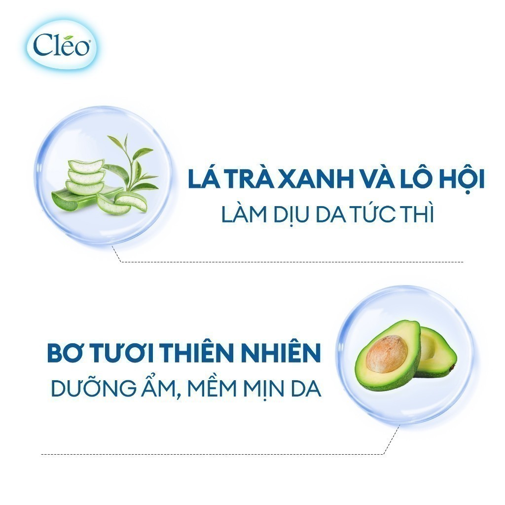 Ảnh Gel dưỡng da sau tẩy lông Cléo 20g - dưỡng ẩm và dịu da sau tẩy lông 2