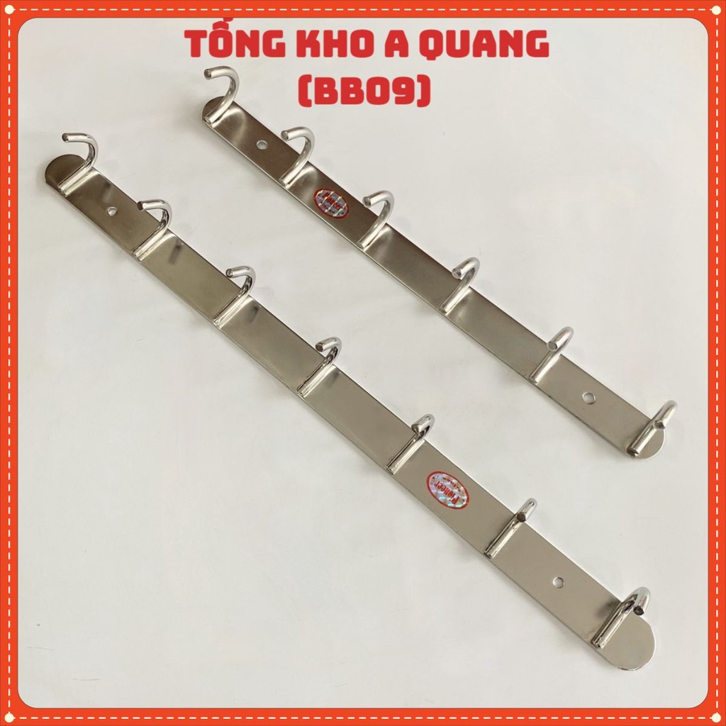 Móc Treo Quần Áo 100% Inox - Móc Treo Nhà Tắm 100% Inox - Mã SP: MOCINOXTREODO6MOC