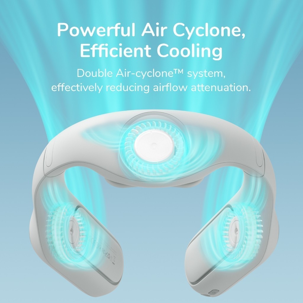 Ảnh Quạt Đeo Cổ Không Cánh Cao Cấp JISULIFE FA35/FA35 Pro 4500/4000mAh | Gió Mát 360° | Sử Dụng Đến 20h | Bảo Hành 12 Tháng 4