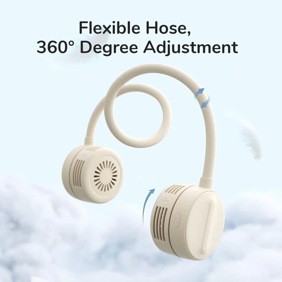 Ảnh Quạt đeo cổ JISULIFE FA25 4W 1800mAh không cánh | 4 Cấp độ gió | Uốn dẻo linh hoạt | Sử dụng tới 12H - BH 12 tháng 3