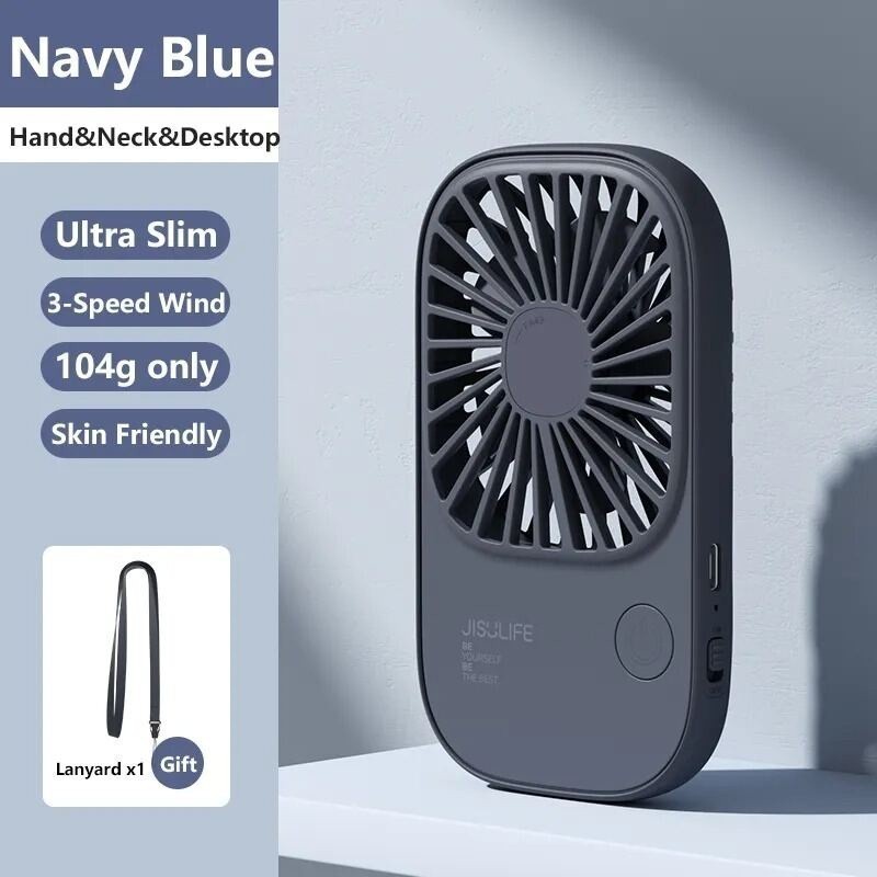 Ảnh Quạt Mini Cầm Tay Jisulife FA49 2000mAh Nhỏ Gọn - Siêu Mỏng - Dễ Thương - Chính Hãng - Bảo Hành 12 Tháng 3