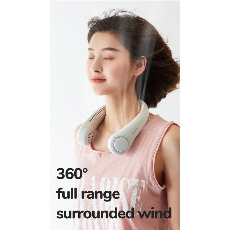 Ảnh Quạt Đeo Cổ Không Cánh JISULIFE FA14 Siêu Mát 270 Độ - Pin 4000mAh Sử Dụng Lên Đến 16H Chính Hãng - Bảo Hành 12 Tháng 4