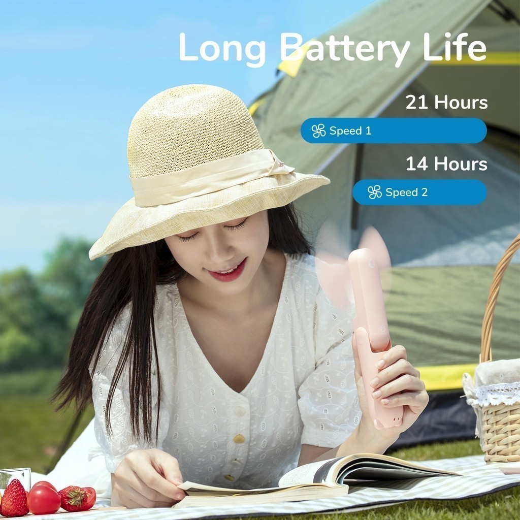 Ảnh Quạt Cầm Tay 3 in 1 JISULIFE F8X Plus 4500mAh Tích Hợp Sạc Dự Phòng - Đèn Pin Siêu Sáng Bảo Hành 12 tháng 2