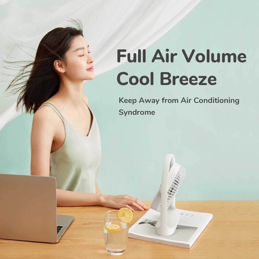 Ảnh Quạt Để Bàn Tích Điện JISULIFE FA19 ABS Xoay 330 Độ - Pin 4000mAh Sử Dụng Lên Đến 15H Chính Hãng - Bảo Hành 12 Tháng 3