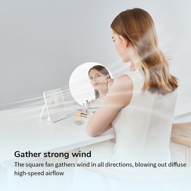 Ảnh Quạt Để Bàn Tích Điện JISULIFE FA26A ABS Xoay 120 Độ - Pin 2000mAh Sử Dụng Lên Đến 6H Chính Hãng - Bảo Hành 12 Tháng 3