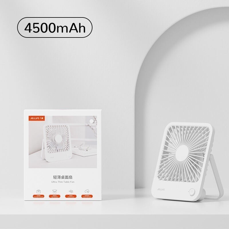 Ảnh Quạt Để Bàn Tích Điện JISULIFE FA26A ABS Xoay 120 Độ - Pin 2000mAh Sử Dụng Lên Đến 6H Chính Hãng - Bảo Hành 12 Tháng 4