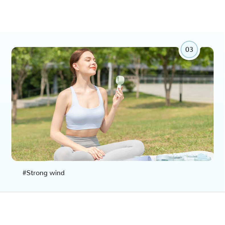 Ảnh Quạt Cầm Tay Mini JISULIFE FA42 Nhỏ Gọn - Tiện Lợi Pin 2000/4500mAh | Sử Dụng Lên Đến 6-12H Bảo Hành 12 Tháng Chính Hãng 4